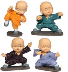 chinese kunfu monks figurine