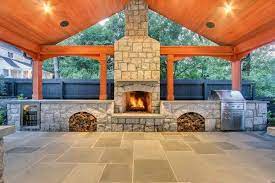 Outdoor Fireplace Patio Patio Design