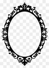 black oval frame clipart transpa