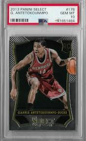 Get the best deals on rookie giannis antetokounmpo basketball trading cards. Giannis Antetokounmpo Bucks 13 14 Select Rookie Psa 10 Sports Cards Basketball Cards Gianni