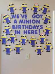 Minion Birthday Wall Minions Birthday Classroom