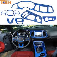 blue full interior dashboard cover trim