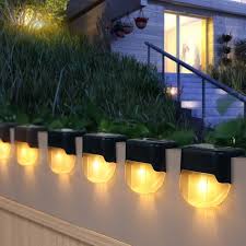 Solar Deck Lamp Led Path Outdoor Garden