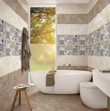 glossy ceramic tile for bathroom size