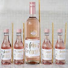 diy wine favor straw holder labels