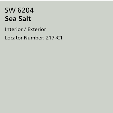 sherwin williams sea salt paint color