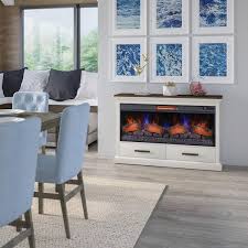Freestanding Electric Fireplace With