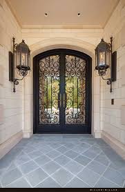 Art Boulle Arched Wrought Iron Glass