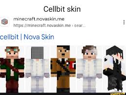cellbit skin minecraft novaskin me sear