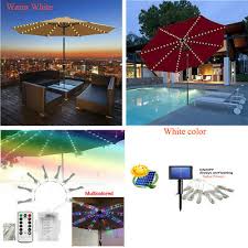 Led Solar Parasol Umbrella Lights