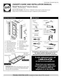 Guide And Installation Manual Pella