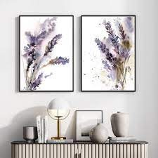 Lavender Flowers Painting Fine Art