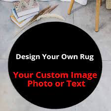 design your own rug round rug custom