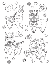 The unicorn is considered a majestic and noble creature that drinks morning dew and doesn't hurt any plant or animal. Coloring Llama Coloringe Printable For Cute Llama Coloring Pages Coloring Pages Llama Coloring Llama Coloring Sheet I Trust Coloring Pages