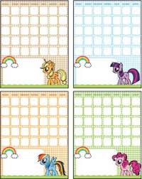Free Printable My Little Pony Calendars My Little Pony