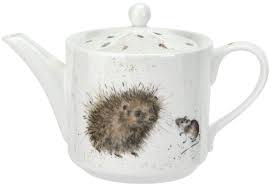Royal Worcester Wrendale Designs China One Pint Tea Pot Hedgehog And Mouse