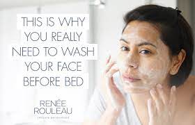 wash your face before bedtime