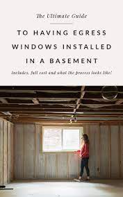 basement egress window cost and