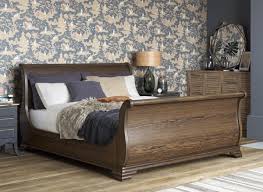 otis wooden sleigh bed frame the