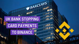 Bank barclays said monday it is blocking customers from using their debit and credit cards to make payments to crypto exchange binance. U K Bank Barclays Blocks Card Payments To Binance Youtube