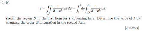 Solve Double Integral Likely Using Fubinis Theorem