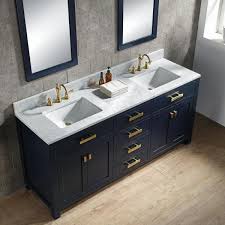Chances are you'll found one other 45 bathroom vanity home depot higher design ideas. Water Creation Madison 72 In Bath Vanity In Monarch Blue With Carrara White Marble Vanity Top With White Basins And Faucet Vmi072cwmb37 The Home Depot