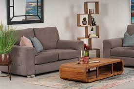 dove grey linen fabric 2 seater sofa