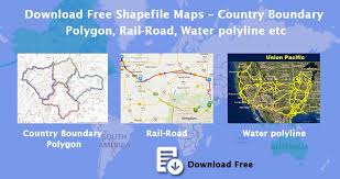 Download Free Shapefile Maps Country Boundary Polygon
