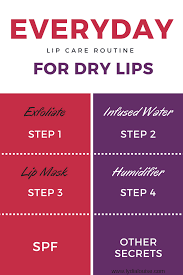 everyday lip care routine for dry lips