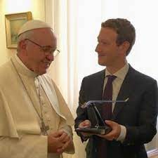mark zuckerberg meets pope gifts him