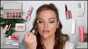 full face trying hot new makeup you