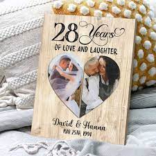 custom 28th wedding anniversary gift