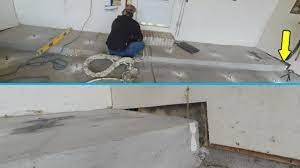 leveling a sinking garage slab