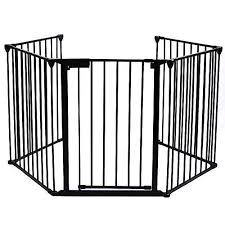 baby gate fence bbq pet metal fire gate