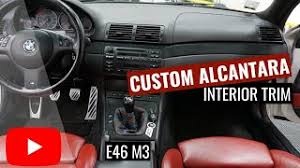 custom alcantara interior trim bmw