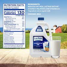 lactaid 2 reduced fat milk 96 oz