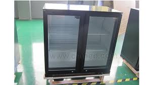 201l ventilated glass door bar fridge