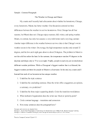 thesis statement for comparison essay example of comparison essay    