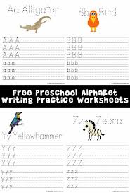 Free printable alphabet worksheets help your kids learn to recognize and write letters in both uppercase and lowercase letters. Printable Alphabet Writing Worksheets A Z Animals Woo Jr Kids Activities Children S Publishing