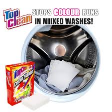 To prevent dark colors from fading, keep like colors together. Ready Stock Malaysia Topclean Colour Catcher Color Magnet Stops Colors Run In Mixed Washes Shopee Singapore
