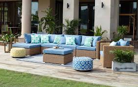 pieces outdoor sectional rattan sofa