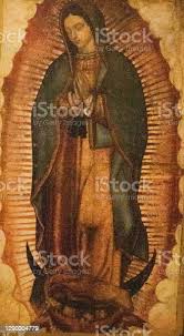 Virgin Painting Of Guadalupe Stock Photo - Download Image Now - Virgin of  Guadalupe, Virgin Mary, Mexico - iStock