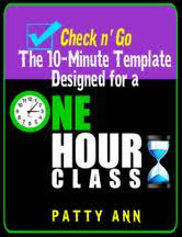 Check N Go 10 Minute Class Plan Template For A 1 Hour Class