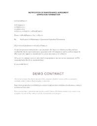Contract Termination Letter Sample Uk Employment Agreement Of