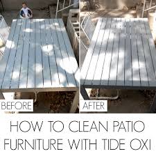 To Clean Patio Furniture With Tide Oxi
