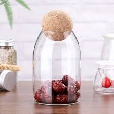 3pcs glass jars with airtight seal ball