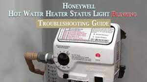 honeywell hot water heater status light