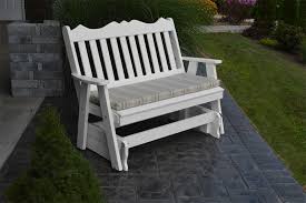 Poly Outdoor Dahlia Glider Bench From