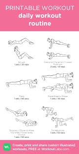 Daily Workout Routine My Visual Workout Created At