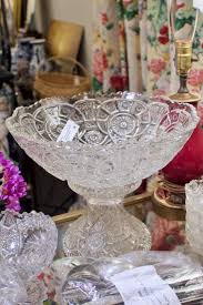 Pressed Glass Punch Bowl